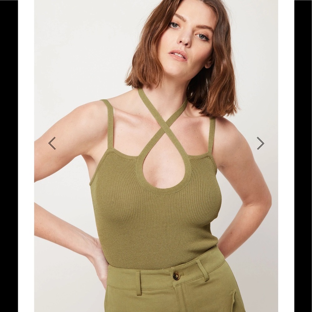 MOSSMAN OLIVE TOP
